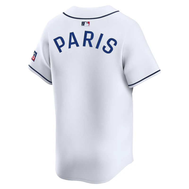 Maillot Nike blanc Paris Saint-Germain 2025 Soccer x MLB Limited pour homme
