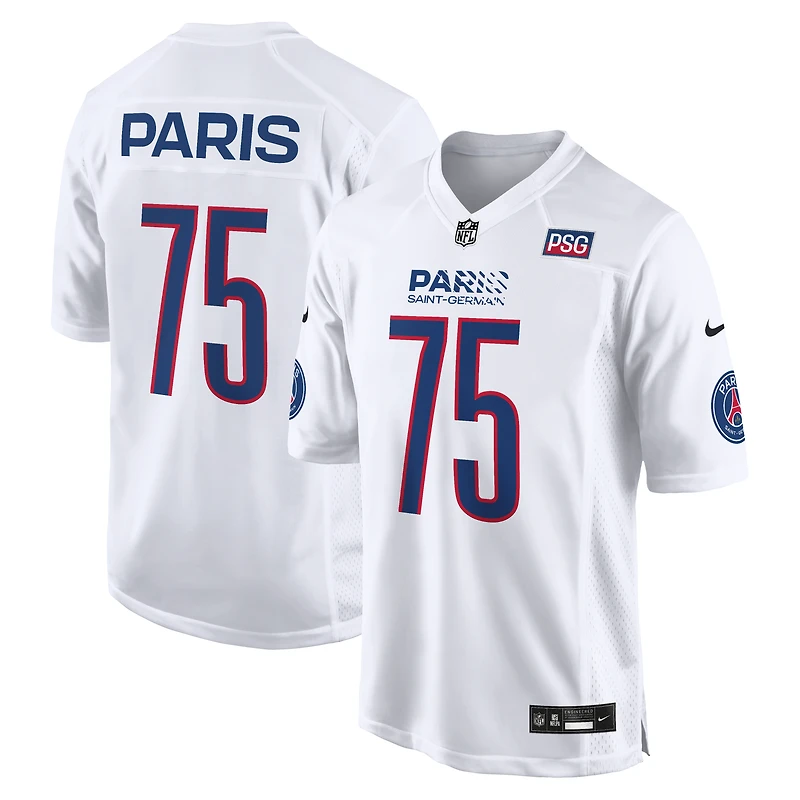 Men's Nike  White Paris Saint-Germain 2025 Soccer x NFL Game Jersey