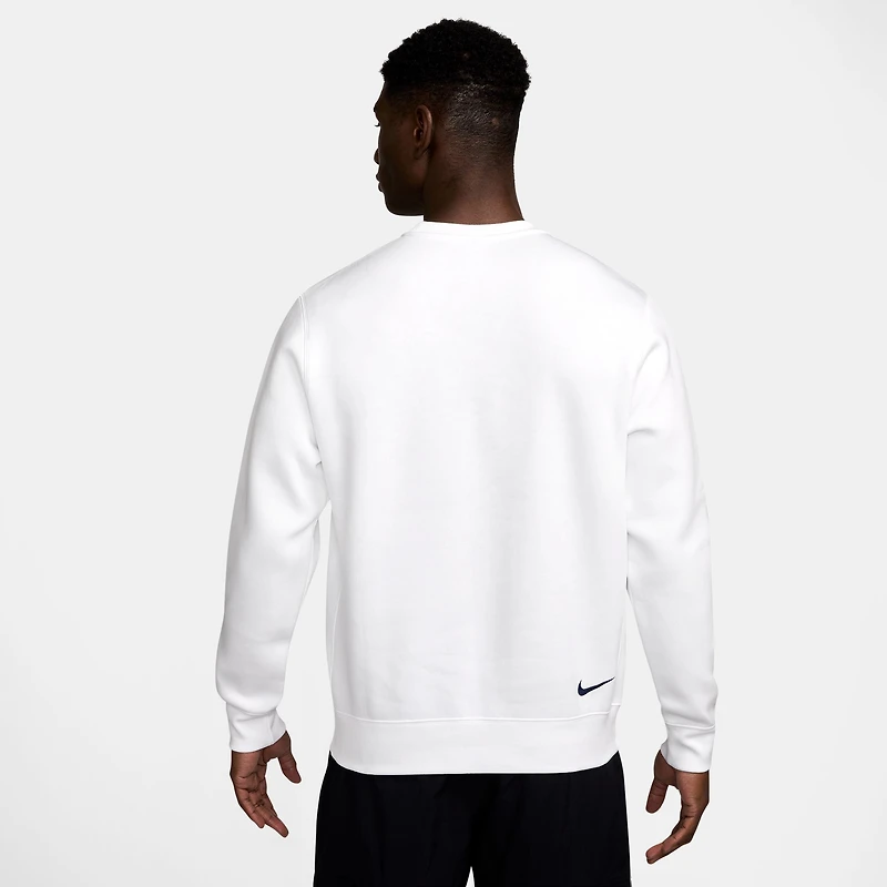 Men's Nike  White Paris Saint-Germain Club Pullover Sweatshirt