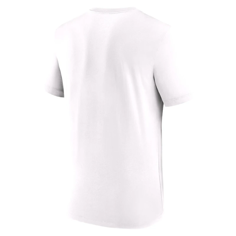 T-shirt Nike blanc avec écusson du Paris Saint-Germain pour homme