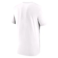 T-shirt Nike blanc avec écusson du Paris Saint-Germain pour homme