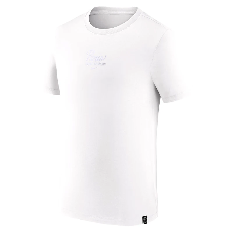 T-shirt essentiel Nike blanc Paris Saint-Germain Premium pour homme