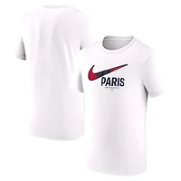 Men's Nike White Paris Saint-Germain Swoosh T-Shirt