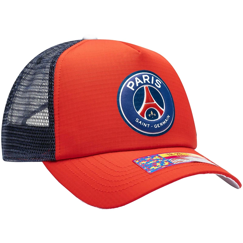 Casquette ajustable Paris Saint-Germain Aspen Trucker homme rouge