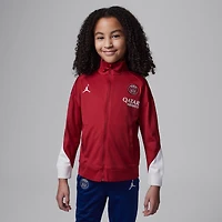 Preschool Jordan Brand Red Paris Saint-Germain 2024/25 Fourth Strike Full-Zip Track Suit
