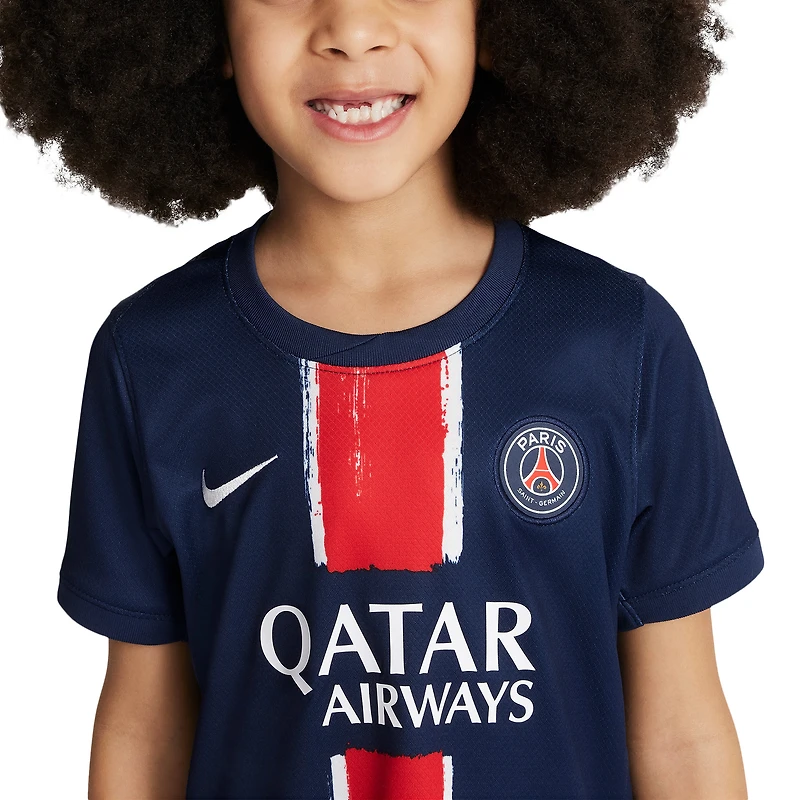 Ensemble de kit stade réplique à domicile Nike Navy Paris Saint-Germain 2024/25 préscolaire