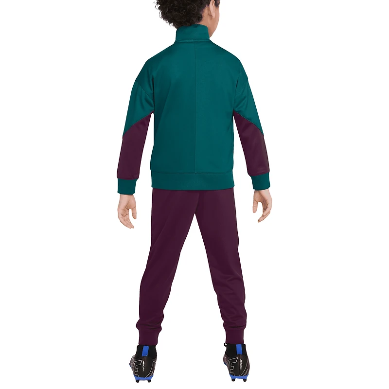 Preschool Nike  Teal/Burgundy Paris Saint-Germain 2024/25 Strike Full-Zip Track Suit