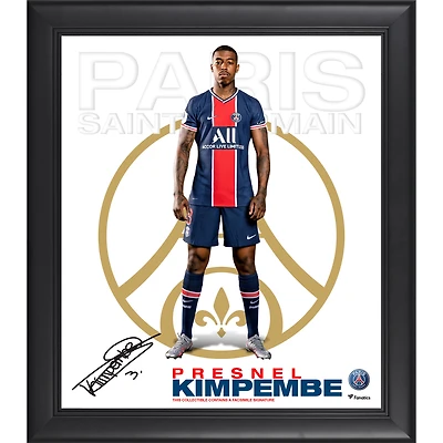 Presnel Kimpembe Paris Saint-Germain Fac-similé Signature Encadré 15" x 17" Collage