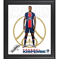Presnel Kimpembe Paris Saint-Germain Fac-similé Signature Encadré 15" x 17" Collage