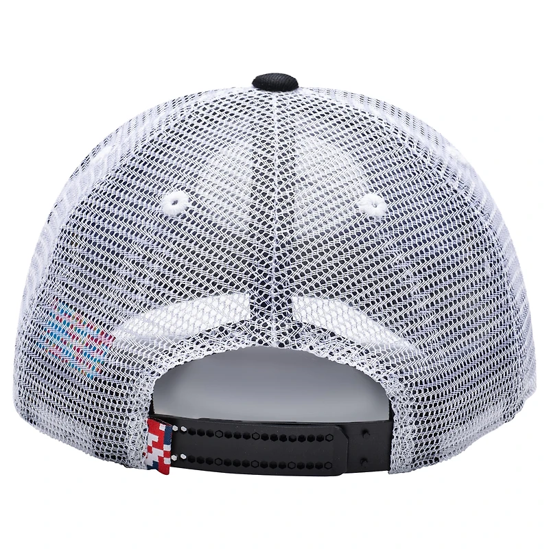 Casquette réglable unisexe noire Paris Saint-Germain Strike One8th Trucker