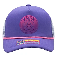 Casquette réglable unisexe violet Paris Saint-Germain Serve Trucker