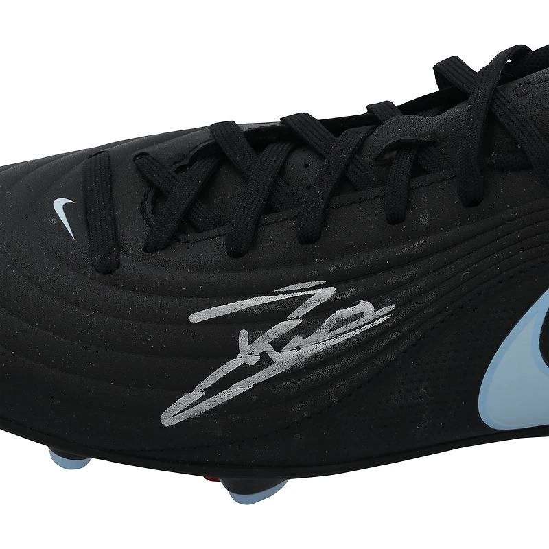 Warren Zaïre-Emery Paris Saint-Germain Autographed Black Nike Tiempo Soccer Cleat