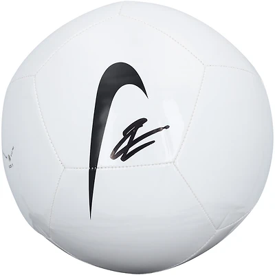 Warren Zaïre-Emery Paris Saint-Germain Autographed White Nike Soccer Ball