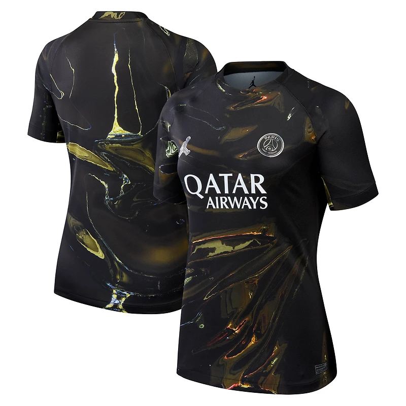 Maillot réplique Jordan Brand noir Paris Saint-Germain 2025/26 Fifth Stadium pour femme