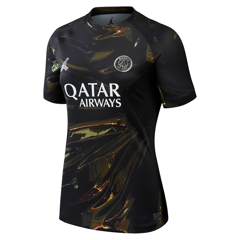 Women's Jordan Brand Black Paris Saint-Germain 2025/26 Fifth Stadium Replica Jersey