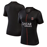 Women's Jordan Brand Black Paris Saint-Germain 2025/26 Fourth Replica Jersey