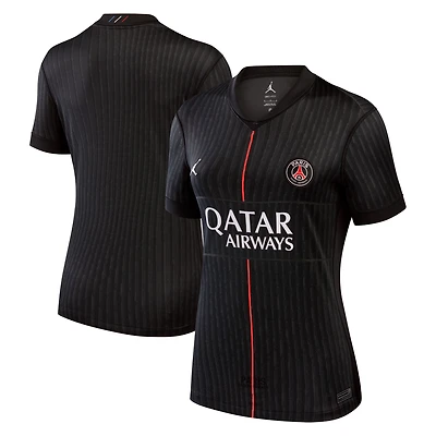 Women's Jordan Brand Black Paris Saint-Germain 2025/26 Fourth Replica Jersey