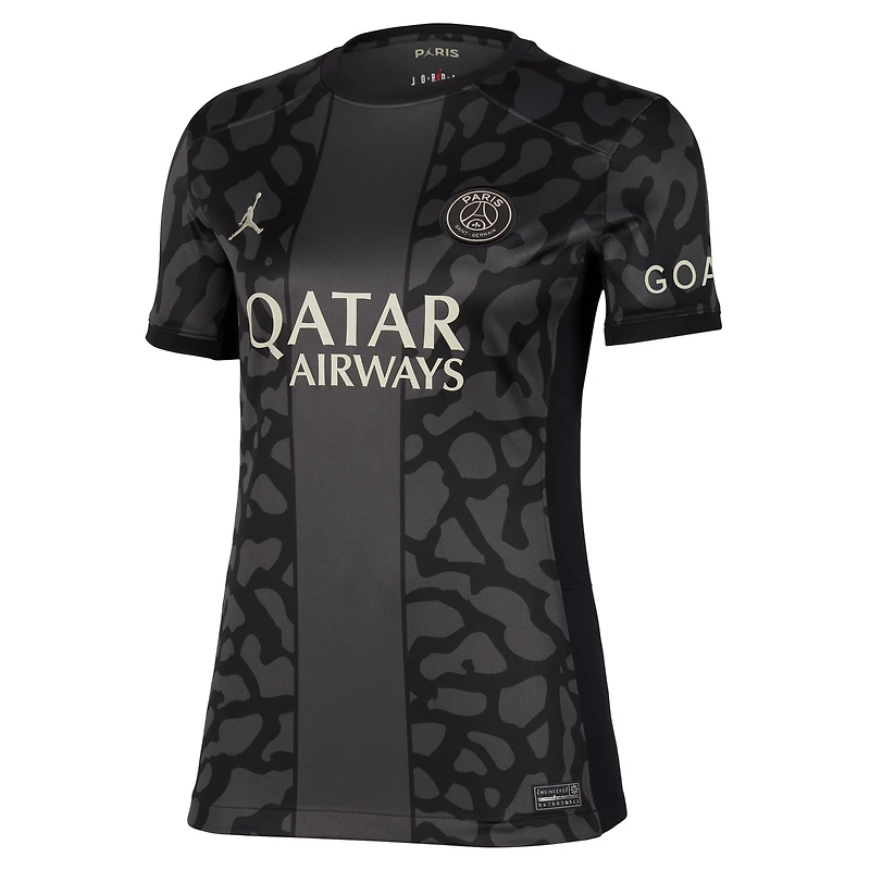 Maillot de joueur Jordan Brand Presnel Kimpembe Anthracite Paris Saint-Germain 2023/24 Third Stadium Replica pour femme
