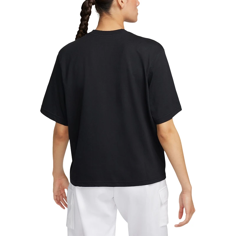 Women's Nike Black Paris Saint-Germain For Her Boxy T-Shirt