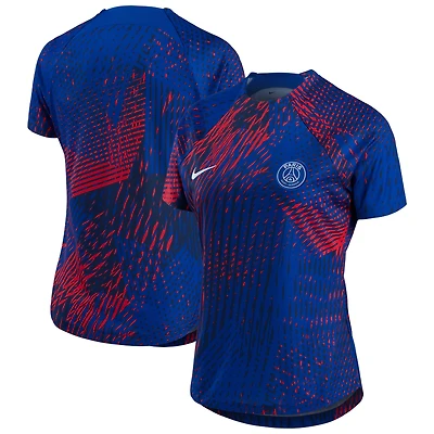 Women's Nike Blue Paris Saint-Germain 2022 Pre-Match Top