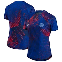 Women's Nike Blue Paris Saint-Germain 2022 Pre-Match Top