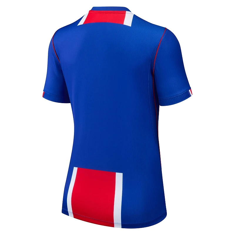 Maillot réplique domicile Nike bleu du Paris Saint-Germain pour femme, saison 2026/27.