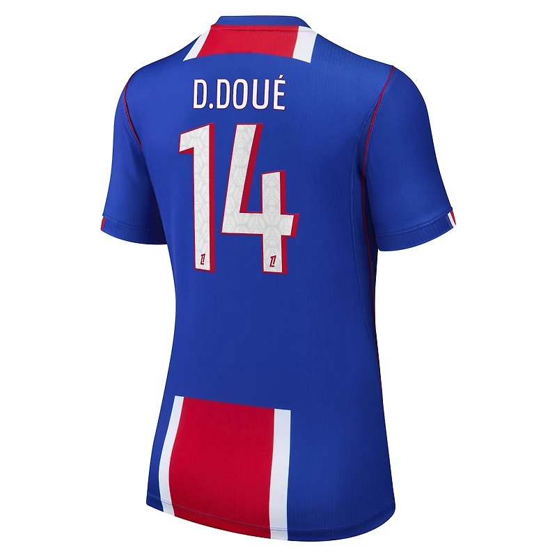 Women's Nike Désiré Doué Blue Paris Saint-Germain 2026/27 Home Stadium Replica Jersey