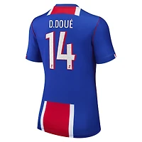 Women's Nike Désiré Doué Blue Paris Saint-Germain 2026/27 Home Stadium Replica Jersey