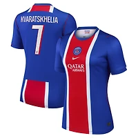 Maillot réplique domicile Nike Khvicha Kvaratskhelia bleu Paris Saint-Germain 2026/27 pour femme