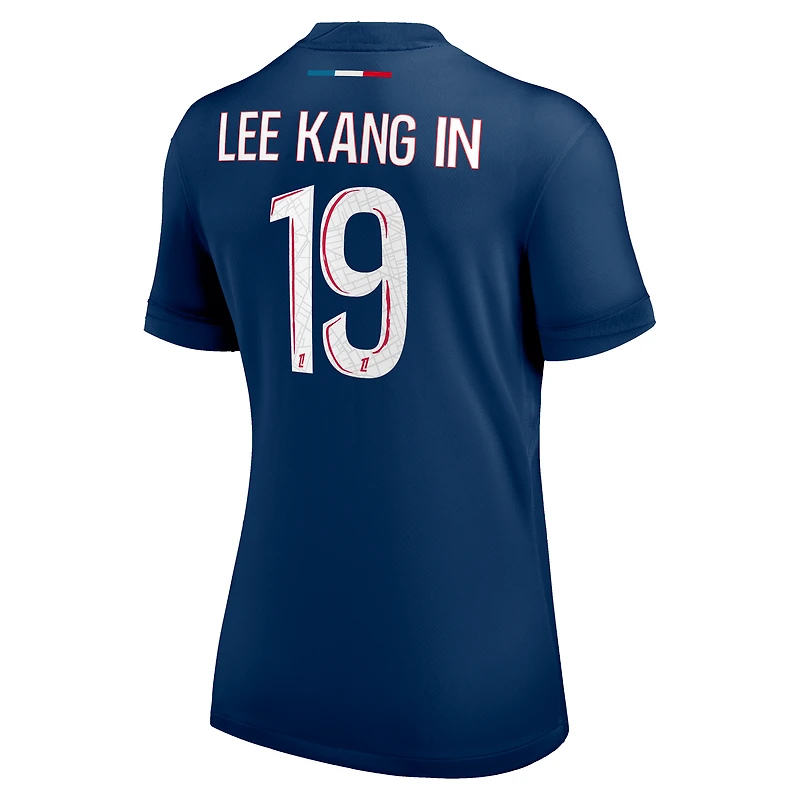 maillot Nike Lee Kang pour femme - Bleu marine Réplique du de joueur Paris Saint-Germain 2024/25