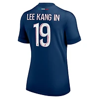 maillot Nike Lee Kang pour femme - Bleu marine Réplique du de joueur Paris Saint-Germain 2024/25