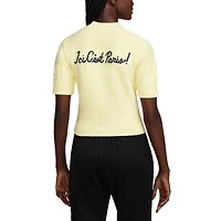 Women's Nike Tan Paris Saint-Germain Knit Cropped T-Shirt