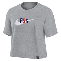 T-shirt Femme Paris Saint-Germain Nike Gris Chiné Swoosh