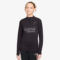 Youth Jordan Brand Black Paris Saint-Germain 2025/26 Fourth Strike Training Drill Top