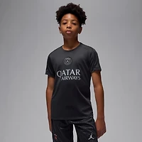 Maillot d'entraînement Jordan Brand noir pour jeunes, Paris Saint-Germain, saison 2025/26 Strike Fourth