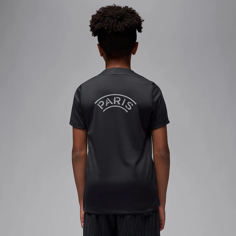 Youth Jordan Brand Black Paris Saint-Germain 2025/26 Strike Fourth Training Top