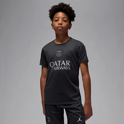 Youth Jordan Brand Black Paris Saint-Germain 2025/26 Strike Fourth Training Top