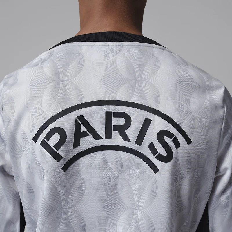 Youth Jordan Brand  Gray Paris Saint-Germain Long Sleeve Pre-Match Dri-FIT Top