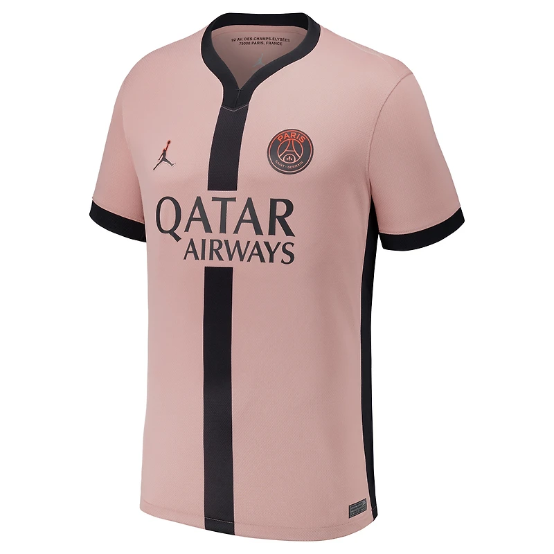 Maillot réplique rose Jordan Brand Paris Saint-Germain 2024/25 pour jeunes
