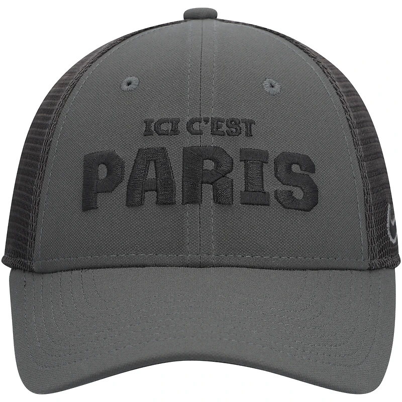 Youth Nike Anthracite Paris Saint-Germain Legacy91 Performance Flex Hat