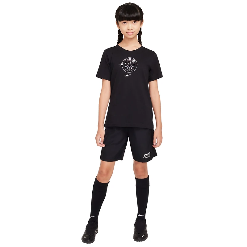 Youth Nike Black Paris Saint-Germain Crest T-Shirt