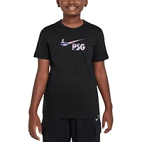 Youth Nike Black Paris Saint-Germain Swoosh T-Shirt