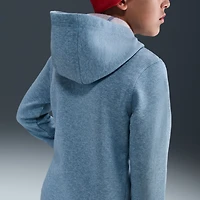 Youth Nike Heather Blue Paris Saint-Germain Club Full-Zip Hoodie