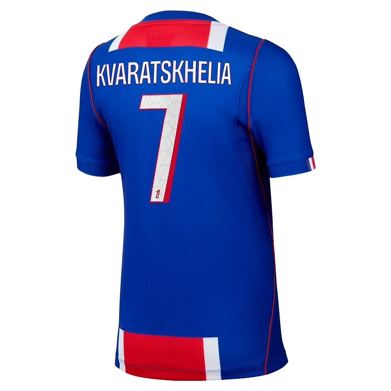 Youth Nike Khvicha Kvaratskhelia Blue Paris Saint-Germain 2026/27 Home Stadium Replica Jersey