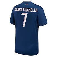 Youth Nike Khvicha Kvaratskhelia Navy Paris Saint-Germain 2024/25 Home Replica Player Jersey