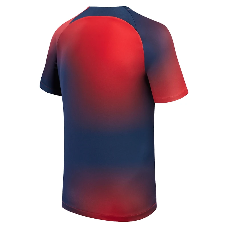Youth Nike Navy Paris Saint-Germain 2023/24 Pre-Match Performance Top