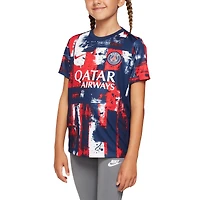 Haut d'avant-match Nike bleu marine pour enfant Paris Saint-Germain 2024/25 Home Academy Pro