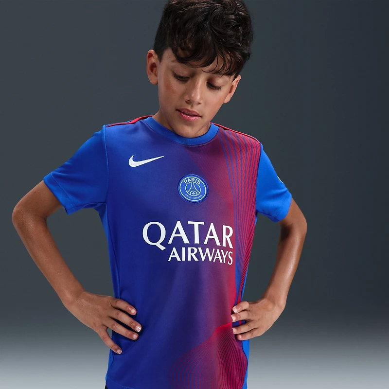 Youth Nike  Royal Paris Saint-Germain 2025/26 Third Academy Pro Pre-Match Dri-Fit Top