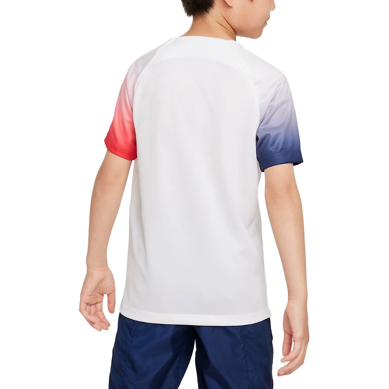 Youth Nike White Paris Saint-Germain 2023/24 Academy Pro Performance Pre-Match Top