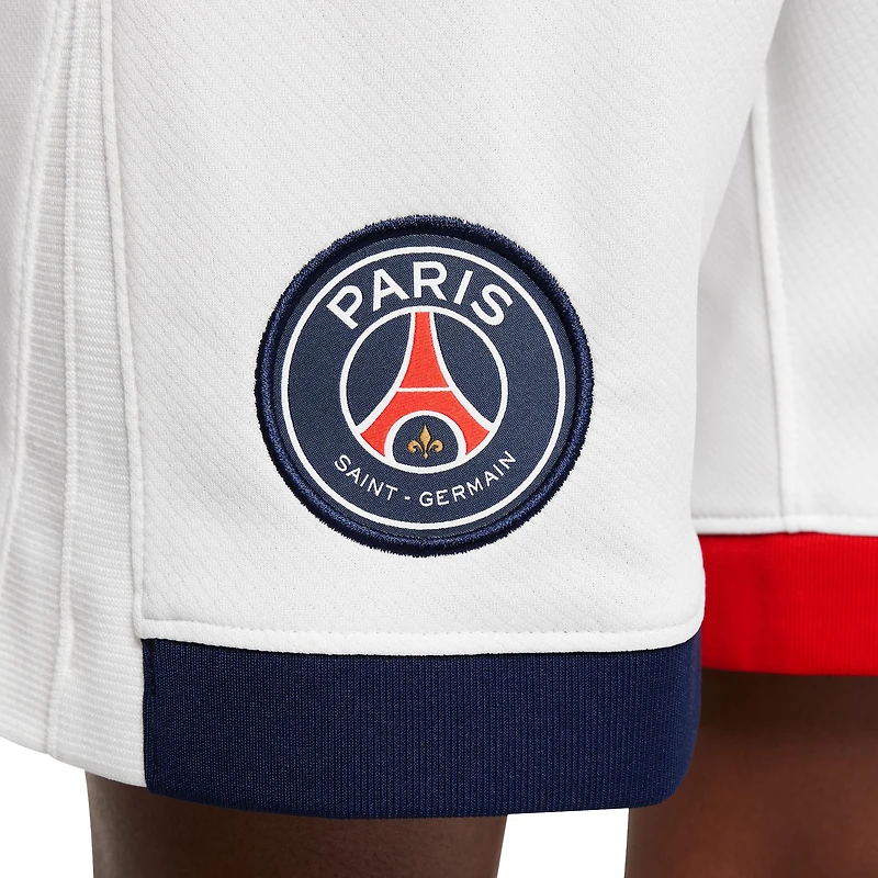 Youth Nike White Paris Saint-Germain 2024/25 Away Stadium Shorts